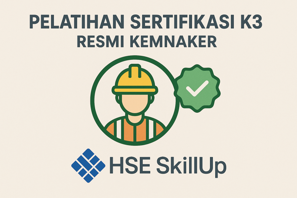 Pelatihan sertifikasi K3 resmi Kemnaker oleh HSE SkillUp